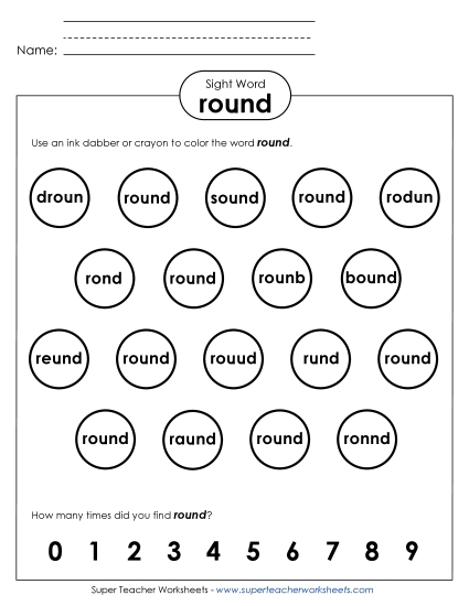 Dab or Color: Round Dab or Color: Round