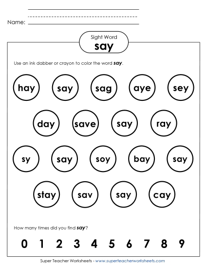 Dab or Color: Say Dab or Color: Say