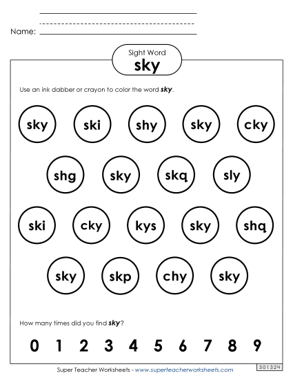 Dab or Color: Sky Dab or Color: Sky