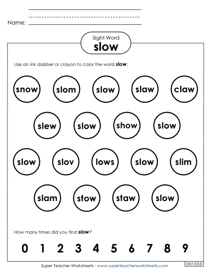 Dab or Color: Slow Dab or Color: Slow