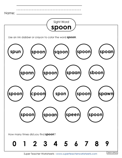 Dab or Color: Spoon Dab or Color: Spoon