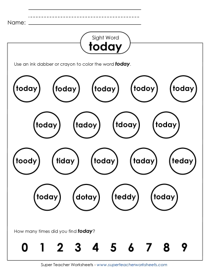 Dab or Color: Today