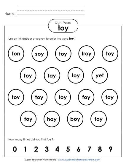 Dab or Color: Toy Dab or Color: Toy