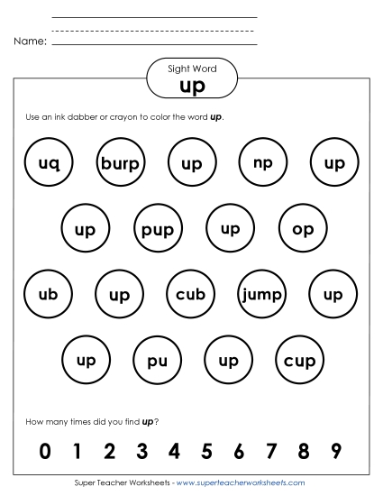 Dab or Color: Up Dab or Color: Up