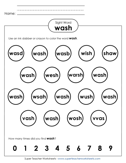 Dab or Color: Wash Dab or Color: Wash