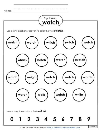 Dab or Color: Watch Dab or Color: Watch