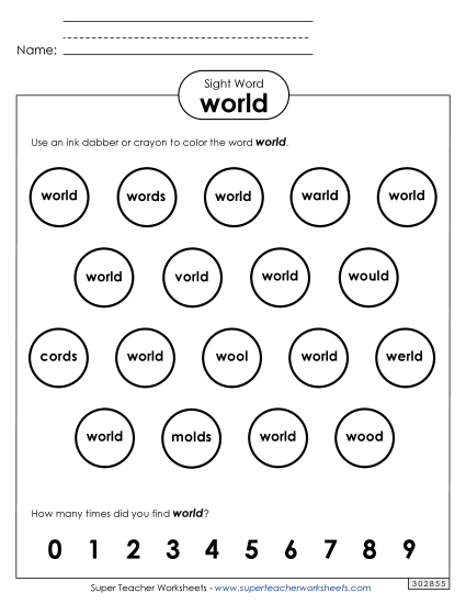 Dab or Color: World Dab or Color: World