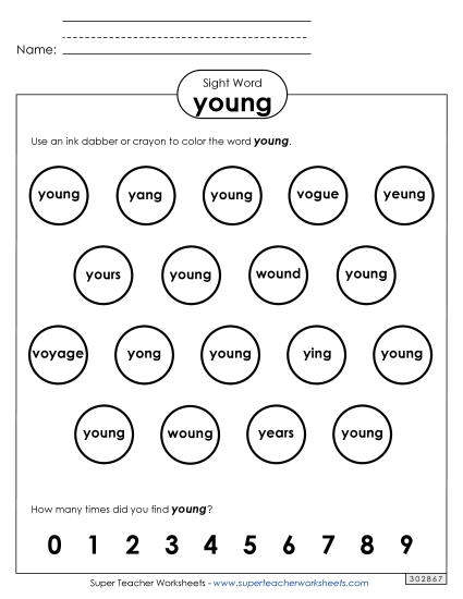 Dab or Color: Young Dab or Color: Young