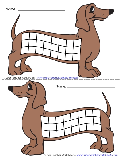 Small Charts - Dachshund Chart (Color) Small Charts - Dachshund Chart (Color)