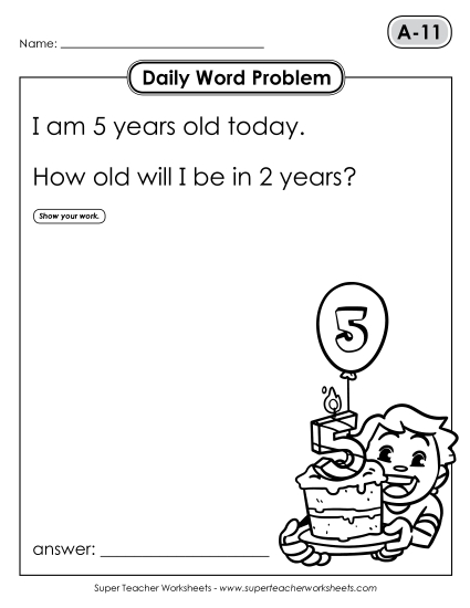 Daily Word Problems A-11 through A-15