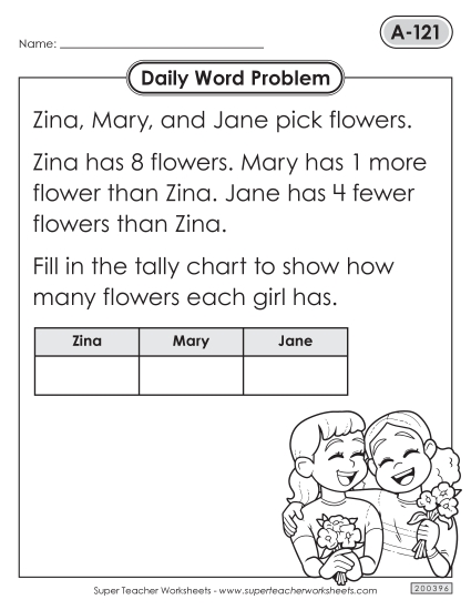 Daily Word Problems  A-121 through A-125