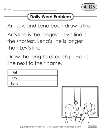 Daily Word Problems  A-126 through A-130