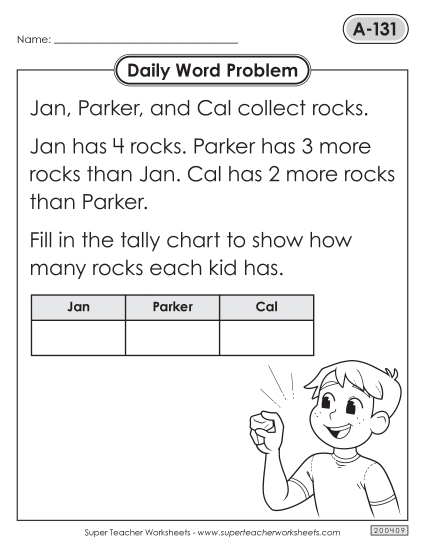 Daily Word Problems  A-131 through A-135
