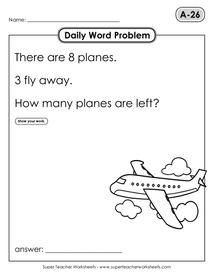 Daily Word Problems A-26 through A-30 Daily Word Problems A-26 through A-30