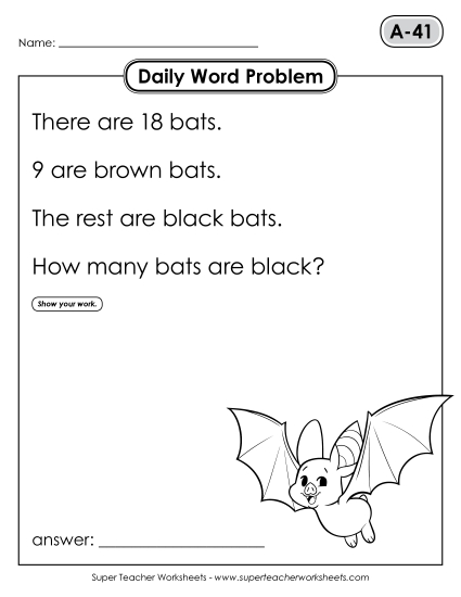 Daily Word Problems A-41 through A-45 Daily Word Problems A-41 through A-45