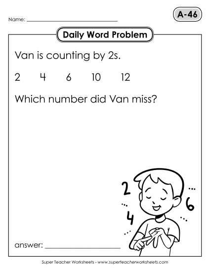 Daily Word Problems A-46 through A-50 Daily Word Problems A-46 through A-50