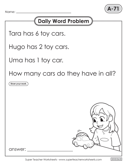 Daily Word Problems  A-71 through A-75