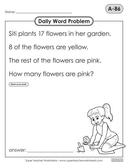 Daily Word Problems A-86 through A-90 Daily Word Problems A-86 through A-90