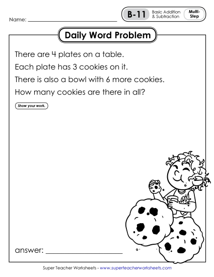 Daily Word Problems B-11 through B-15