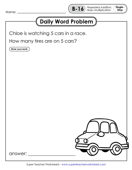 Daily Word Problems B-16 through B-20