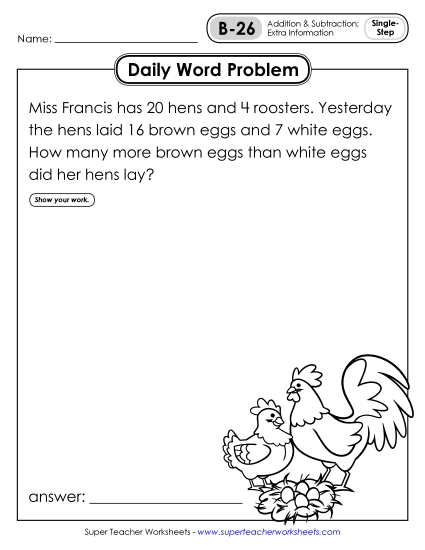 Daily Word Problems B-26 through B-30