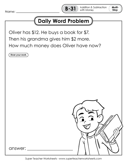 Daily Word Problems B-31 through B-35 Daily Word Problems B-31 through B-35