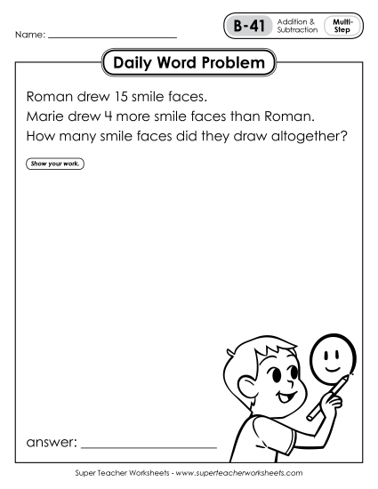 Daily Word Problems B-41 through B-45 Daily Word Problems B-41 through B-45