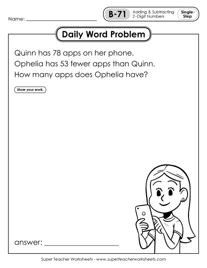 Daily Word Problems B-71 through B-75 Daily Word Problems B-71 through B-75