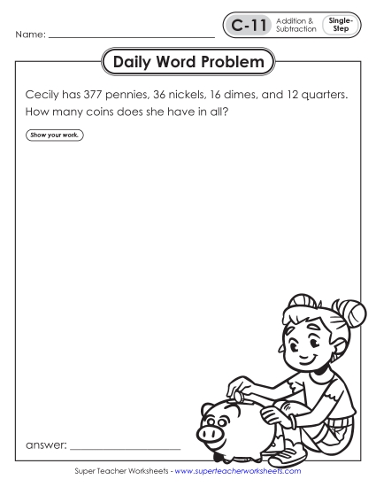Daily Word Problems C-11 through C-15