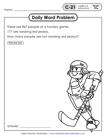 Daily Word Problems C-21 through C-25