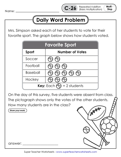 Daily Word Problems C-26 through C-30