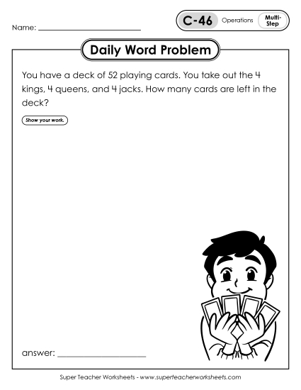 Daily Word Problems C-46 through C-50 Daily Word Problems C-46 through C-50