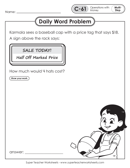 Daily Word Problems  C-61 through C-65