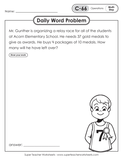 Daily Word Problems  C-66 through C-70