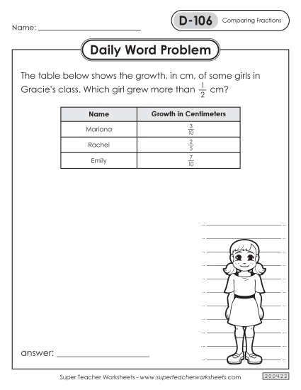 Daily Word Problems D-106 through D-110 Daily Word Problems D-106 through D-110
