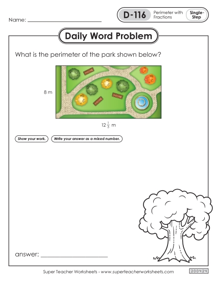 Daily Word Problems D-116 through D-120 Daily Word Problems D-116 through D-120
