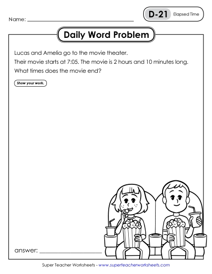 Daily Word Problems D-21 through D-25 Daily Word Problems D-21 through D-25