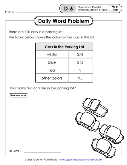 Daily Word Problems D-6 through D-10 Daily Word Problems D-6 through D-10