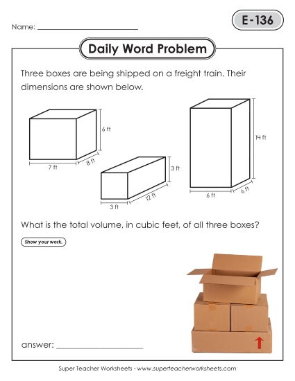 Daily Word Problems  E-136 through E-140
