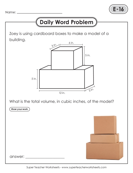 Daily Word Problems  E-16 through E-20