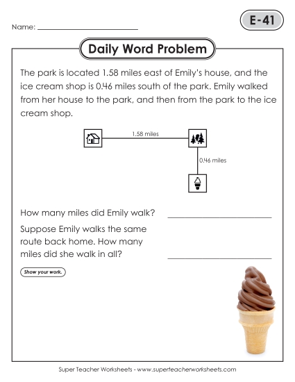 Daily Word Problems  E-41 through E-45