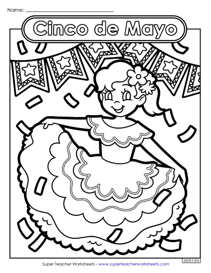 Coloring Pages - Dancer Coloring Page