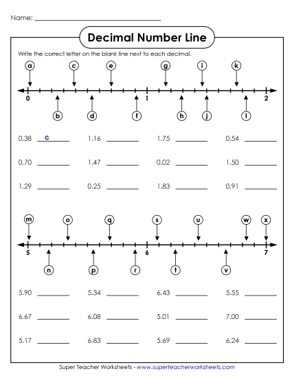 Fractions and Decimal Number Lines - Decimals - Hundredths Fractions and Decimal Number Lines - Decimals - Hundredths