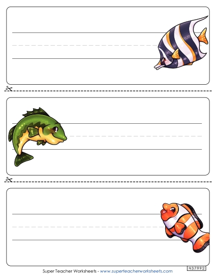 Desk Tags - Desk Tag - Fish Desk Tags - Desk Tag - Fish