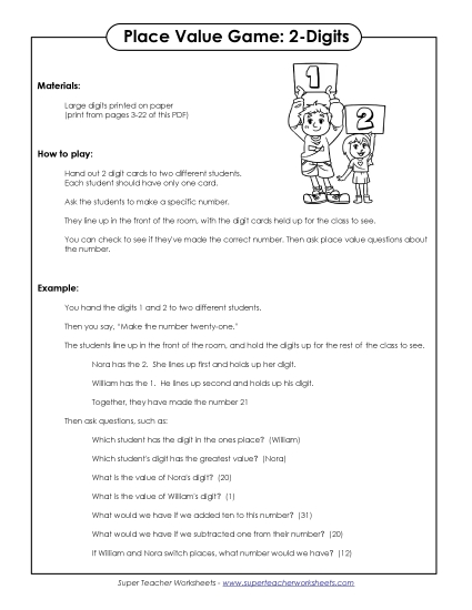 Place Value - Digit Game Place Value - Digit Game