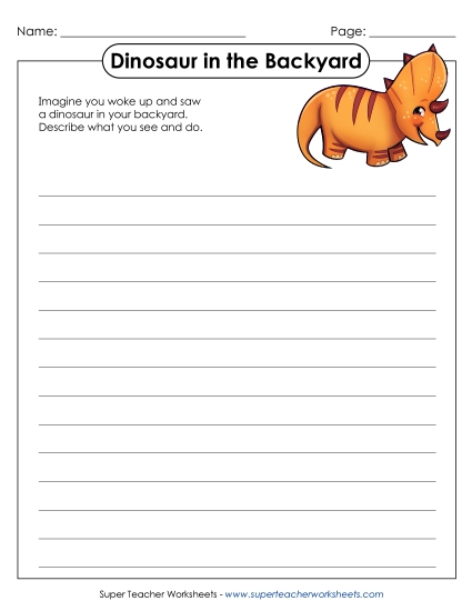 Writing - Dinosaur Creative Writing