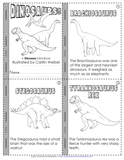 Projects & Activities - Dinosaur Mini-Book