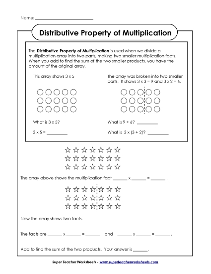 Properties of Multiplication - Distributive Property (Basic) Properties of Multiplication - Distributive Property (Basic)