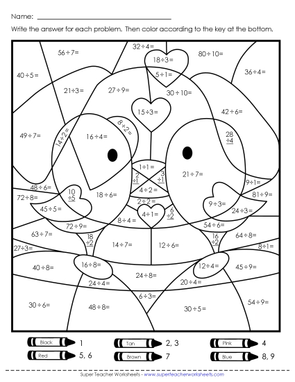 Valentine Division - Division Mystery Picture: Valentine's Day