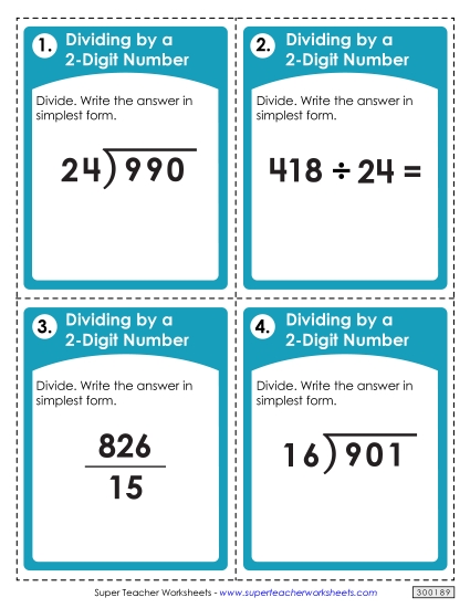 Division with 2-Digit Divisors (With Remainders) Division with 2-Digit Divisors (With Remainders)